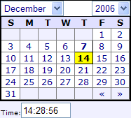 generated description: calendar